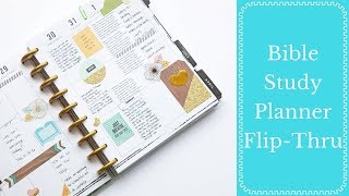 HAPPY PLANNER Bible Study Planner Update  FlipThru  Bible Journaling [upl. by Fritz329]