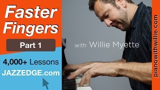 Get Faster Fingers At The Piano  PianoWithWillie Lesson Excerpt [upl. by Zollie]