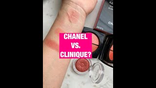 Chanel Fleurs de Printemps vs Clinique Fig Pop Comparison Swatch amp Application [upl. by Belier]