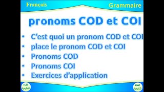 pronoms compléments direct et indirect [upl. by Mala]