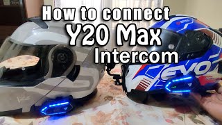 How to connect Y20 Max Intercom foryou fypシ intercom ridesafe [upl. by Razid]