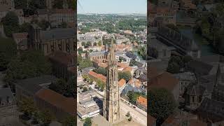 Vertical video Metz France Temple de La Garrison de Metz View of the historical city center [upl. by Alisen]