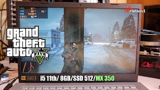 GTA 5 on Nvidia MX350 1080p Acer Aspire 5 A5140  54G Gaming Test [upl. by Eenrahc]