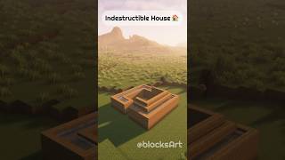 quotCrafting an Indestructible Minecraft 🏠Housequot minecraft shorts build cinematics timelapse [upl. by Ehcor]