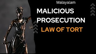 Malicious Prosecution  Law of Tort [upl. by Lauzon351]