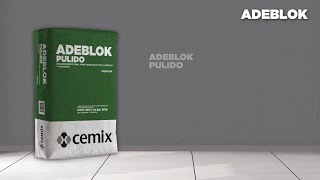 ADEBLOK PULIDO  Acabado final gris con apariencia lisa para muros [upl. by Astraea]