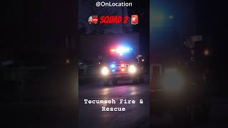 Move Out Of The Way Squad 2  Lights amp Sirens  shorts firetruck firedepartment ontario 2024 [upl. by Yovonnda]