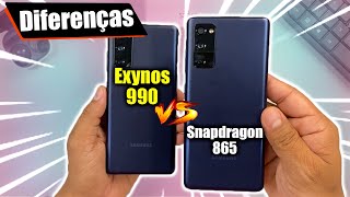 Essas são as PRINCIPAIS DIFERENÇAS entre o Processador Exynos 990 e Snapdragon 865 do Galaxy S20 FE [upl. by Kcirrek242]