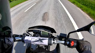 Yamaha XT660X Supermoto Test Ride and Specs [upl. by Lowenstein]