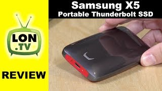 Samsung X5 Portable SSD Review  Thunderbolt 3 NVMe Performance Drive vs T5 [upl. by Paddy]