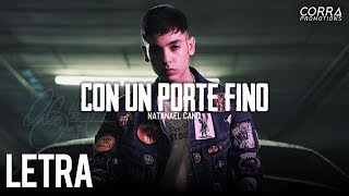 LETRA Iniciales AL “Porte Fino”  Natanael Cano 2019 [upl. by Etteloc]