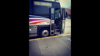 NJ Transit On Board Ride 2018 MCI D4500CT 18065 on Route 406 Camden [upl. by Rubie800]