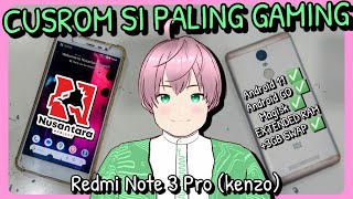 Custom Rom Nusantara Project GAMING Android 11 Go di Xiaomi Redmi Note 3 Pro vTuber Indonesia [upl. by Ernest]