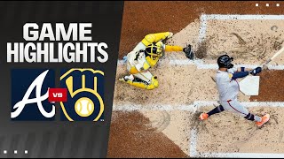 Braves vs Brewers Game Highlights 73024 [upl. by Naras72]