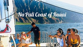 Sailing on Hawaiis most famous coastline  Na Pali Coast of the Garden Island of Kauai [upl. by Ettelrats]