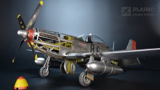 P51 Mustang quotGlamorous Glen IIIquot  Tamiya 132  Aircraft Model [upl. by Wanfried]