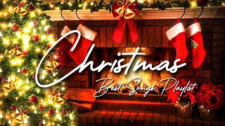 3 Hours of Christmas Music with Fireplace 🔥 Top 100 Christmas Songs of All Time 🎄 Original Christmas [upl. by Peatroy]