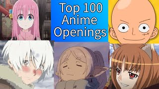 My Top 100 Anime Openings no1 will shock you [upl. by Geddes]