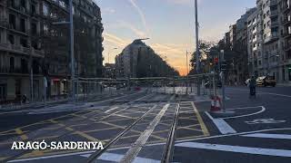 ¡CADA VEZ FALTA MENOS OBRAS TRANVÍA DIAGONAL BARCELONA EN ENERO 2024 [upl. by Remas254]