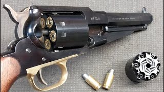 Pietta 1858 Remington 44 Cap amp Ball amp 45 ACP Combo  Shooting Review of This Awesome Revolver [upl. by Shanan622]