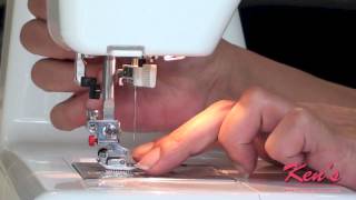 How to use the Janome Quarter Inch Foot [upl. by Adien627]