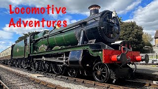 Steam Locomotive 7903 Foremarke Hall Ride Along GWR 20424 [upl. by Karel]