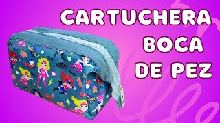 ✅ Como hacer una CARTUCHERA Boca de Pez paso a paso ❤️ Moldes GRATIS [upl. by Eidassac79]