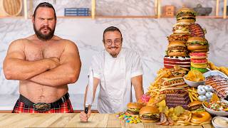 Cooking For The World’s Strongest Man 10000 Calories [upl. by Eugene]