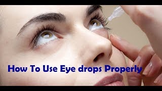 how to use eye drops properly  Bengali [upl. by Nulubez727]