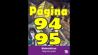 Telesecundaria mate 2do pags 94 y 95 full para todos [upl. by Gosselin]