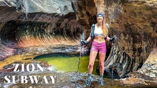 Hiking the Zion Subway Zions Hidden Gem [upl. by Adnowat]