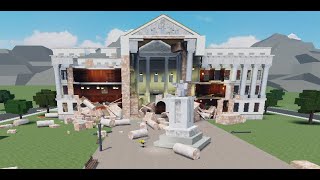 Building goes poof destroy the city Roblox [upl. by Yenor]