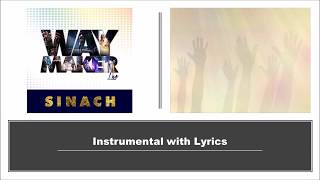 Way Maker by Sinach Version 2 Instrumental wLyrics [upl. by Asia848]