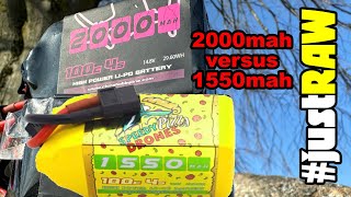 Testflug 4S SpeedyPizza 1550mah vs Black Series 4S 2000mah justRAW [upl. by Etienne131]