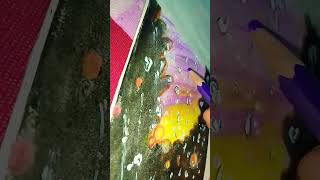 Raining sunset drawing with pencil colourviral300k viewShort videoYouTube [upl. by Gerita]