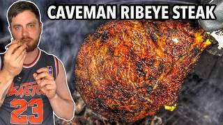 How to Reverse Sear a Ribeye Steak Caveman Style [upl. by Zaid]