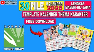 TEMPLATE KALENDER 2025  DOWNLOAD TEMPLATE KALENDER TERBARU [upl. by Audwin]