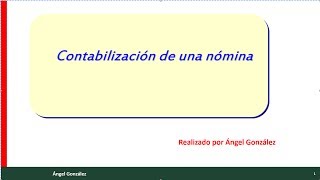 10 contabilización de una nóminaavi [upl. by Mintz]