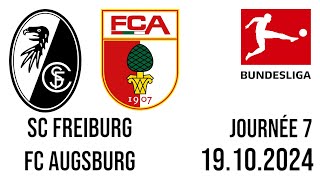 SC Freiburg  FC Augsburg Bundesliga [upl. by Ailiec]