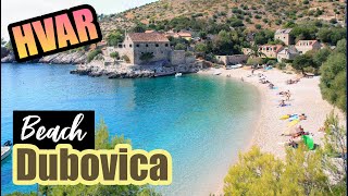 Hvar Island Dubovica Beach — Croatia Best Beaches [upl. by Anawek]