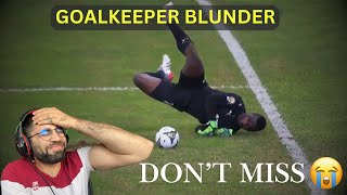 REACTING TO FUNNY GOALKEEPING MISTAKES IN FOOTBALL HISTORY PART 2 [upl. by Auvil641]