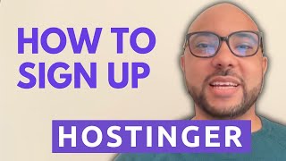 How to Sign Up with Hostinger [upl. by Katine]