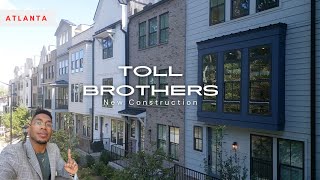 North Atlanta Home Tour Inside Toll Brothers Luxury Townhomes  768995 Rooftop Terrace [upl. by Suzzy556]