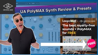 FREE PolyMAX Synth wLoopcloud  Review  Presets Demo [upl. by Aisyat629]