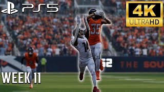 Madden NFL 25 Franchise Gameplay Week 11 Falcons vs Broncos PS5 4K [upl. by Fleeta371]