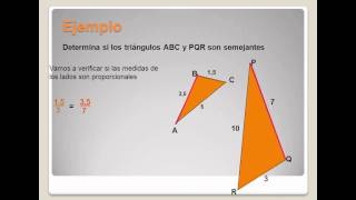 Tutorial Semejanzas tringulos [upl. by Eltrym]