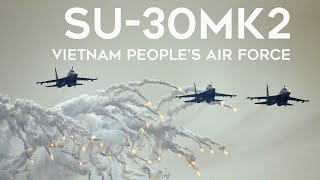 Su30MK2 Squadron of the Vietnam Peoples Air Force [upl. by Yelrebma]