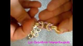 Chain maille Tutorial  Maglia Bizantina  DIY Byzantine [upl. by Jadd652]