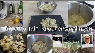 Risotto mit Kräuterseitlingen einfaches Pilzrisotto [upl. by Fiann950]