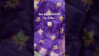 semi dola silk saree Mrp750 no dout in quality🟪🟪🟪 dm 6304452110 to ordertrending handloomsari [upl. by Erapsag]